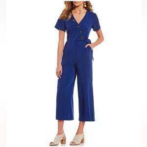 NWT June & Hudson Faux button wrap jumpsuit